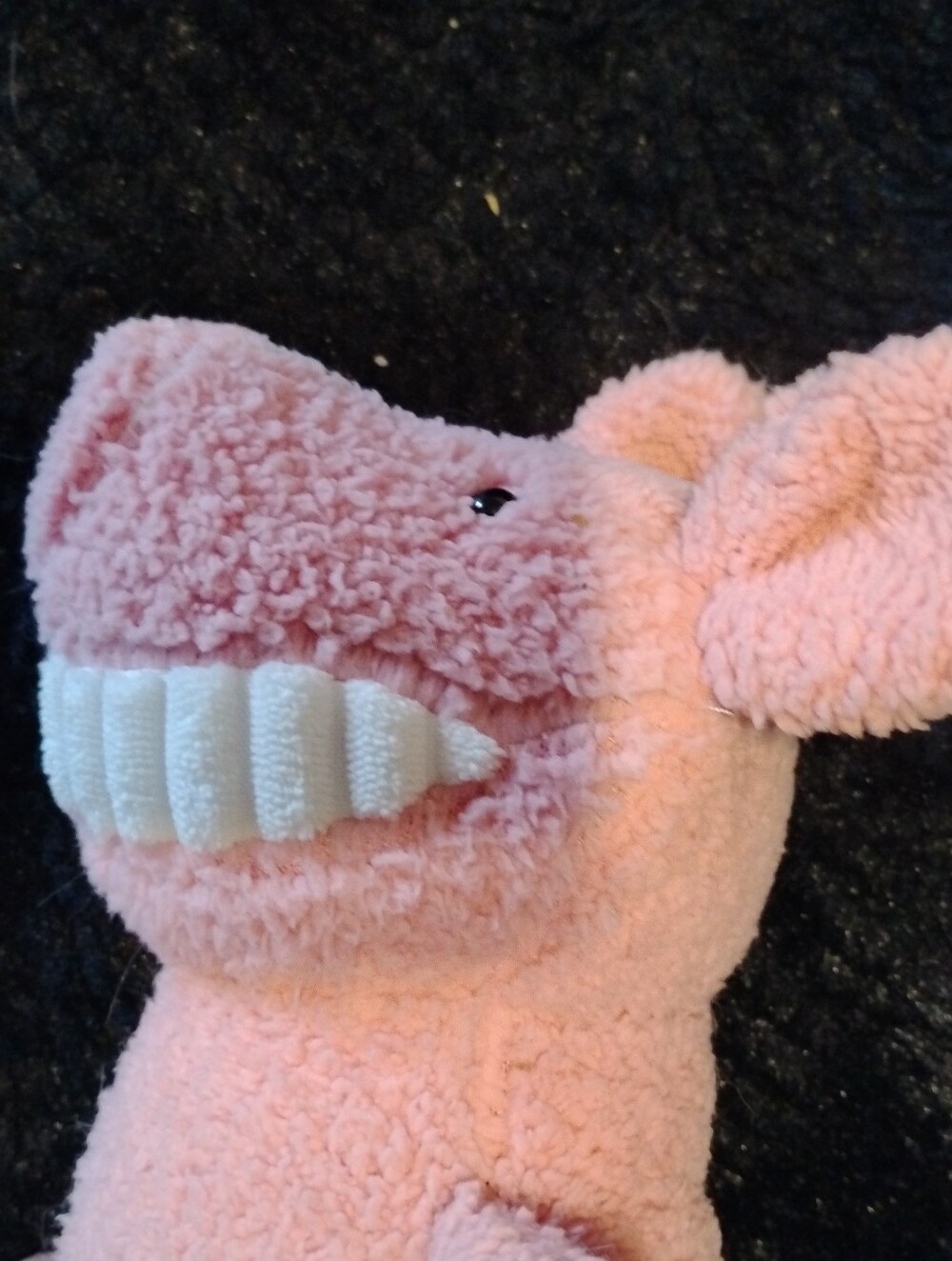 Pink Plush Pig Stuffed Animal with Big Smile